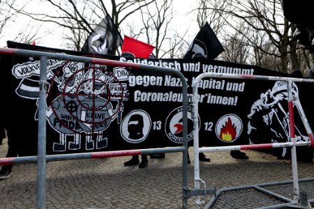 Antifascist protest Tiergarten Berlin 2021-03-20 09