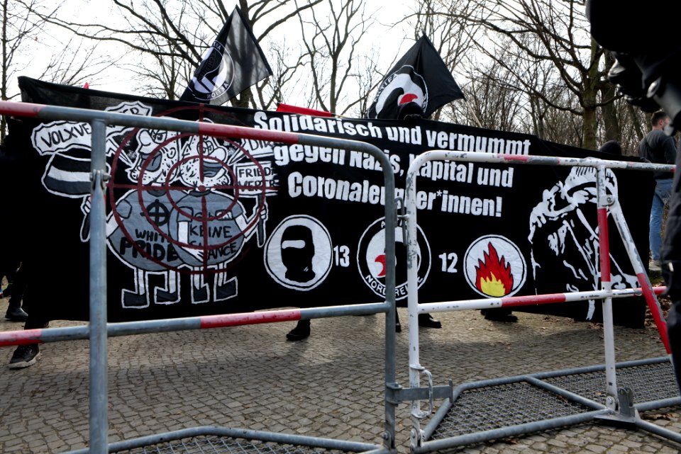 Antifascist protest Tiergarten Berlin 2021-03-20 07