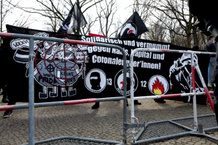 Antifascist protest Tiergarten Berlin 2021-03-20 07