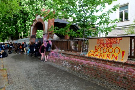 Antifascist protest Revaler Straße Berlin 2021-05-21 21