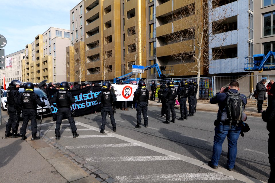 Antifascist protest Dresden 2020-02-15 14