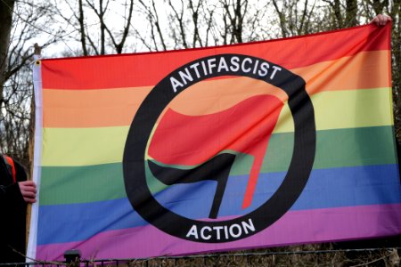 Antifascist protest Tiergarten Berlin 2021-03-20 06