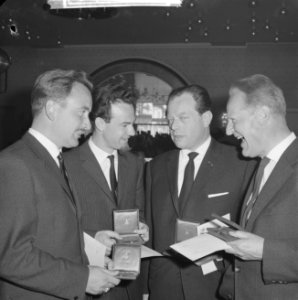 ANWB-prijs 1962 voor Wim Alinge , George Sluizen , Philip Bloemendaal en Jac., Bestanddeelnr 914-0276