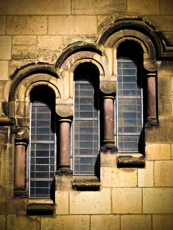 Facade church glass