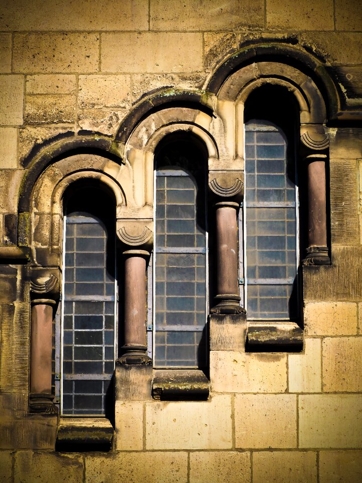 Facade church glass photo