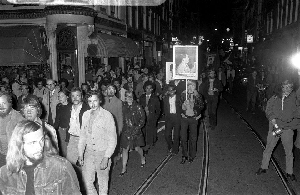 Anti-Soeharto-demonstratie in Amsterdam, Bestanddeelnr 923-8046