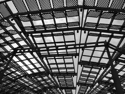 Pattern futurism gray future
