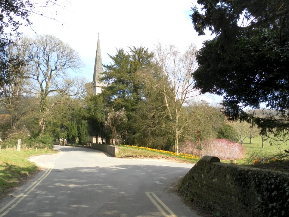Approach to Stanmer Church and Stanmer Park (April 2013)
