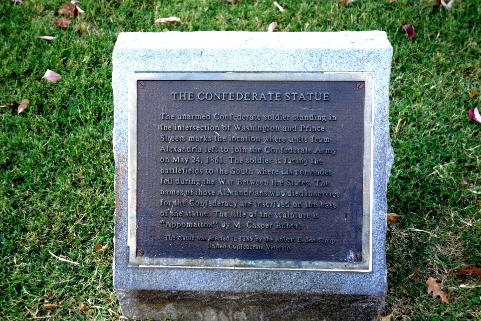 Appomattox by Caspar Buberl - plaque - DSC03502