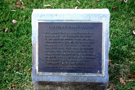 Appomattox by Caspar Buberl - plaque - DSC03502