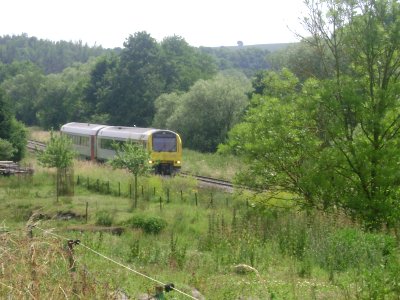 AR41 de la SNCB sur la ligne 132 (Infrabel) après Berzée en direction de Walcourt