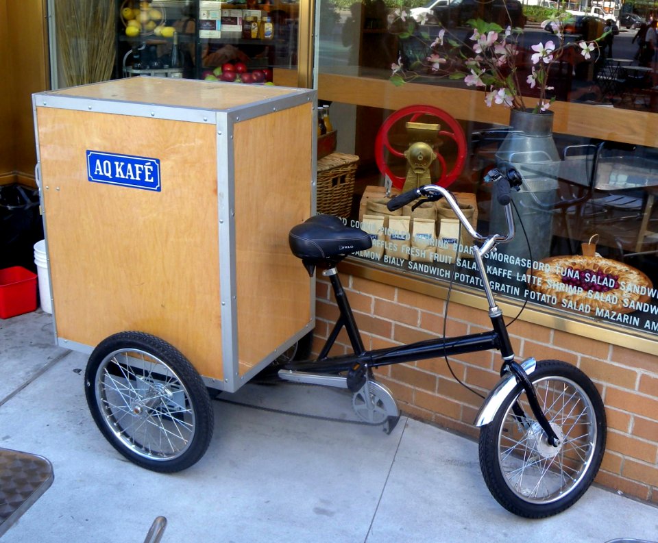 Aq Kafe delivery trike Columbus Circle jeh