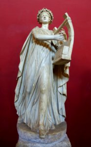 Apollo kitharoidos (holding a kithara) and musagetes (leading the Musas). inv. 310, Roman, 2nd century AD, marble - Museo Pio-Clementino - Vatican Museums - DSC00991