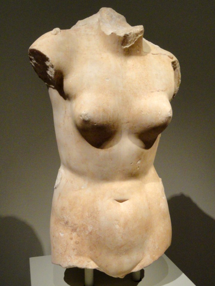 Aphrodite Torso, 200-1 BC, Greek, Hellenistic, perhaps Tarentum, Thasian marble - Cleveland Museum of Art - DSC08229