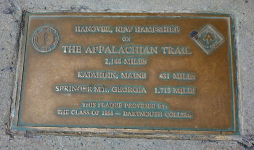 Appalachian Trail marker - Hanover, NH - DSC03932