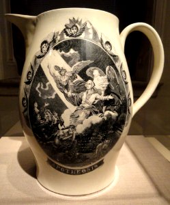 Apotheosis of George Washington, Herculaneum Pottery, c. 1800-1805, John James Barralet, artist - DSC03195