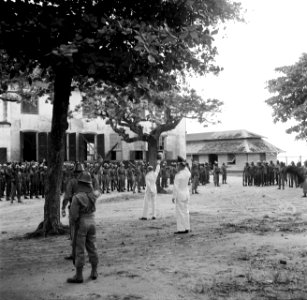 Appel in een kazerne in Suriname, Bestanddeelnr 252-6311