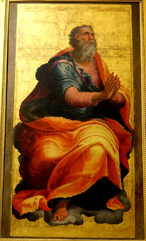 Apostle (St. Peter), attributed to Marco Pino, early 1550s, oil on panel - Galleria Borghese - Rome, Italy - DSC04661