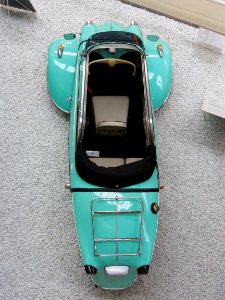 Aquamarine blue Messerschmitt top view
