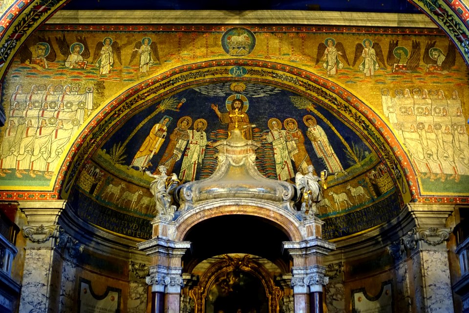 Apse mosaics - Santa Prassede - Rome, Italy - DSC05782