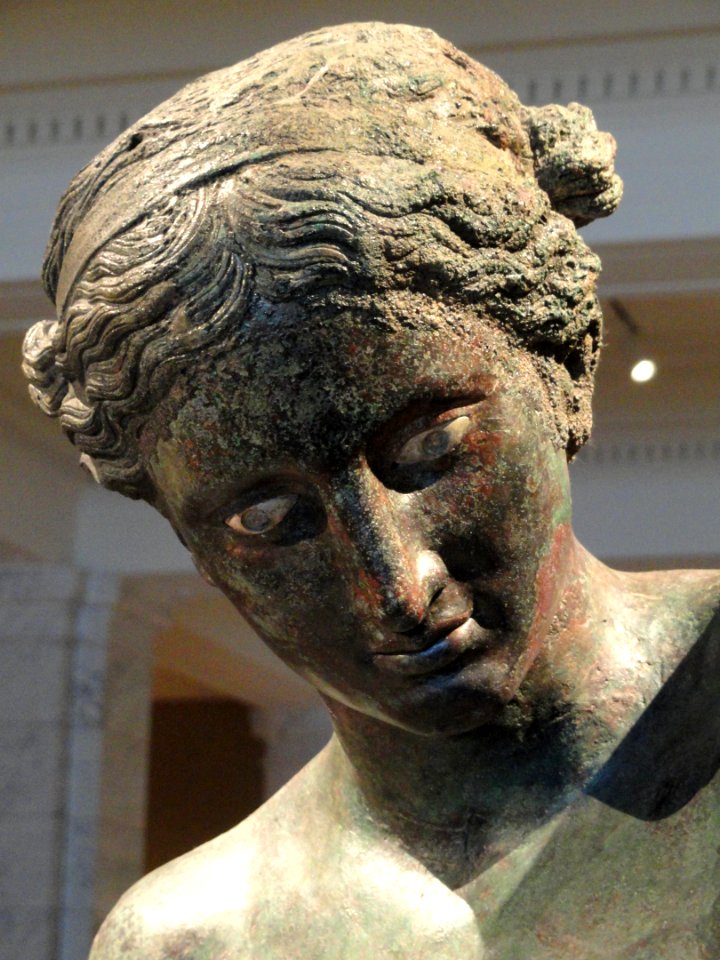 Apollo Sauroktonos attributed to Praxiteles - head - Cleveland Museum of Art - DSC08067