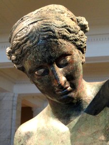Apollo Sauroktonos attributed to Praxiteles - head - Cleveland Museum of Art - DSC08084