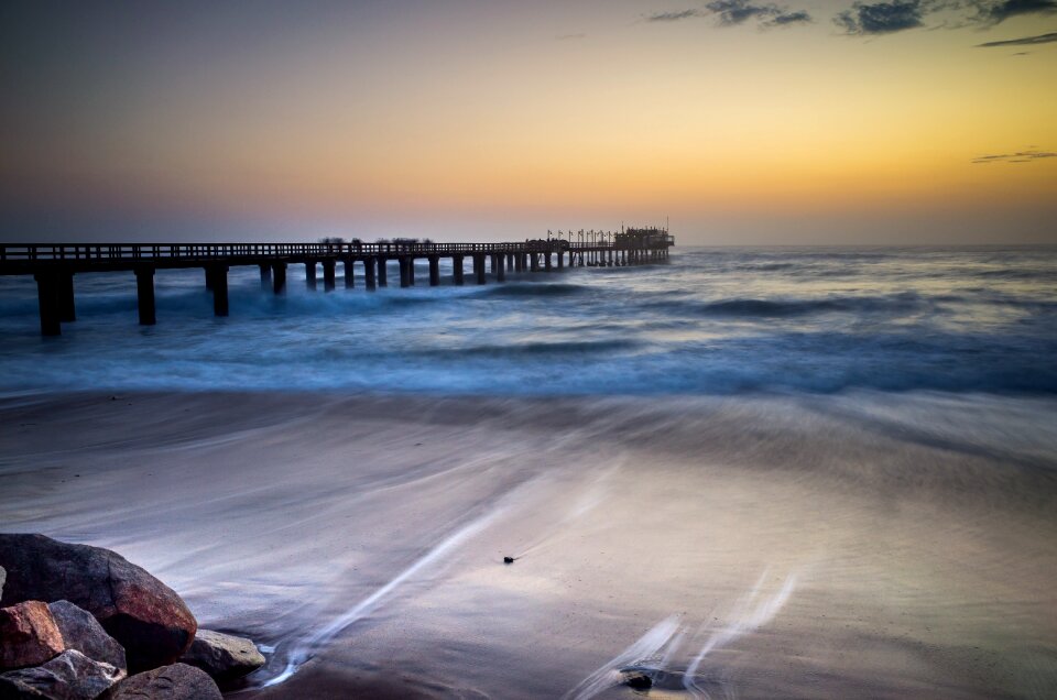 Dusk horizon landscape photo