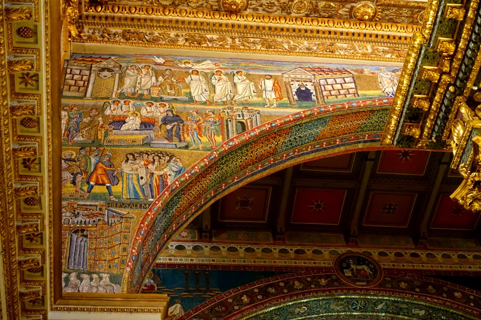 Apse mosaics, 1 of 4 - Santa Maria Maggiore - Rome, Italy - DSC05723