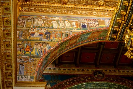 Apse mosaics, 1 of 4 - Santa Maria Maggiore - Rome, Italy - DSC05723 photo