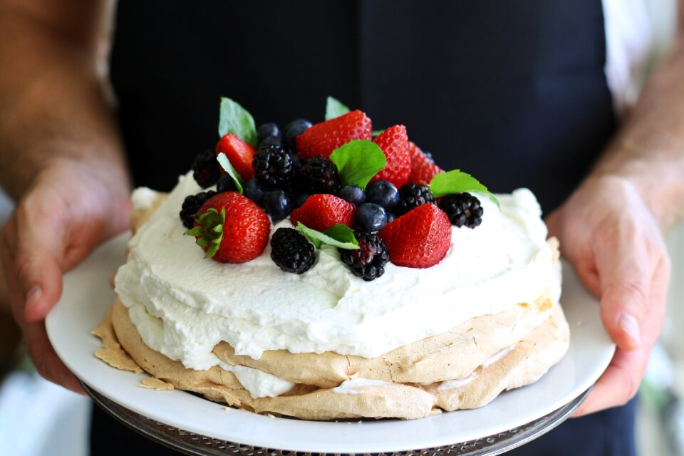 Cake sweet whipped cream