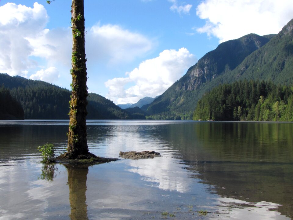 Mountain nature reflection