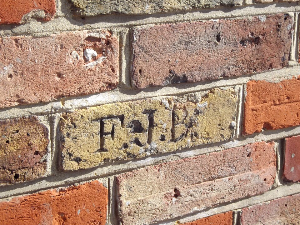 Wall graffiti carved