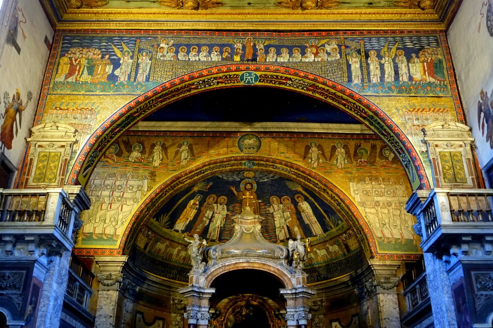 Apse mosaics - Santa Prassede - Rome, Italy - DSC05778