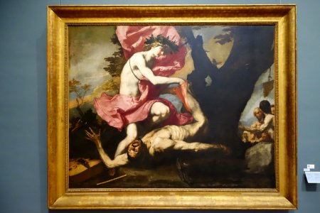 Apollo flaying Marsyas by Ribera (Bruxelles)