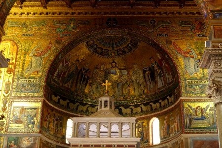 Apse - Santa Maria in Trastevere - Rome, Italy - DSC00353