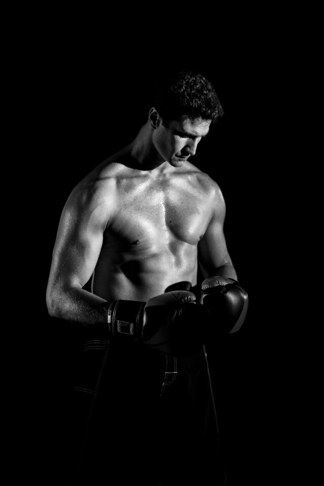 Fighter strong muscles