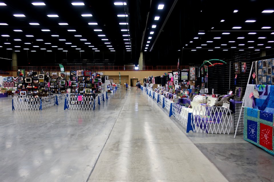 Arts and crafts displays at Campbell County Fair 2018 in Gillette, Wyoming