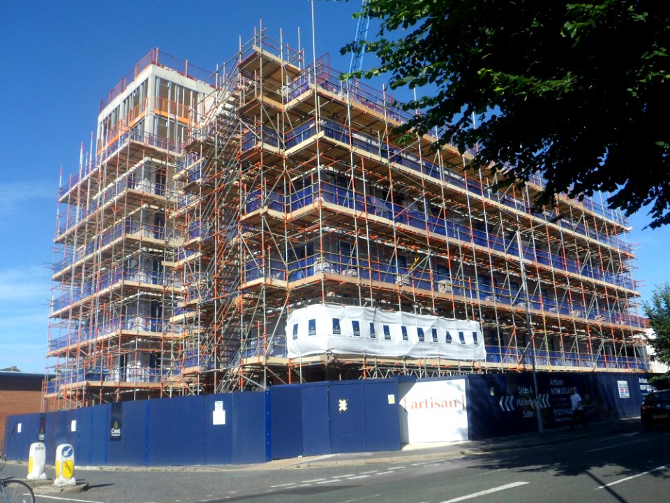 Artisan, 121–125 Davigdor Road, Hove (August 2017, under construction) (1)