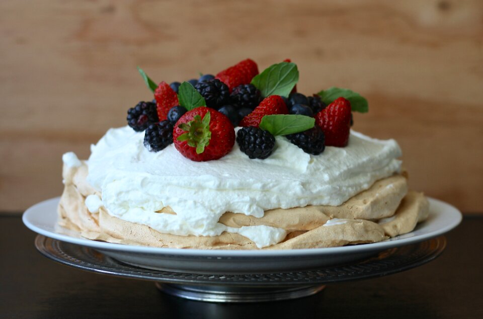 Cake sweet whipped cream