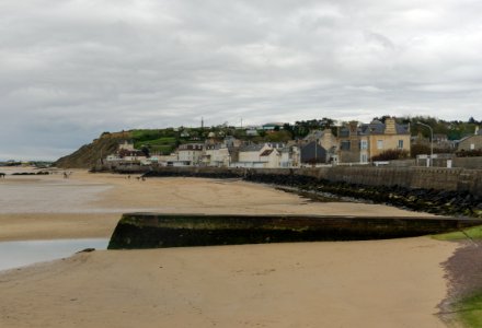 Arromanches-les-Bains Gold Beach and village
