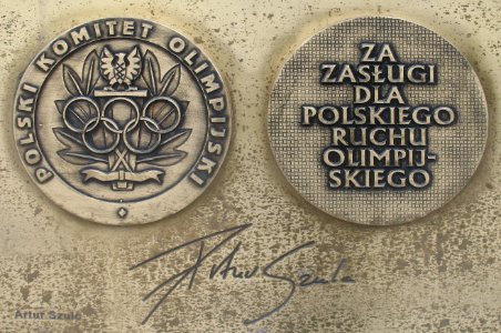Artur Szulc medal & autograph