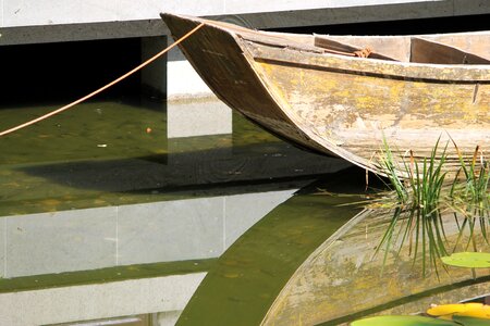 Water reflection wooden