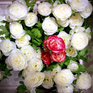 Artificial roses photo