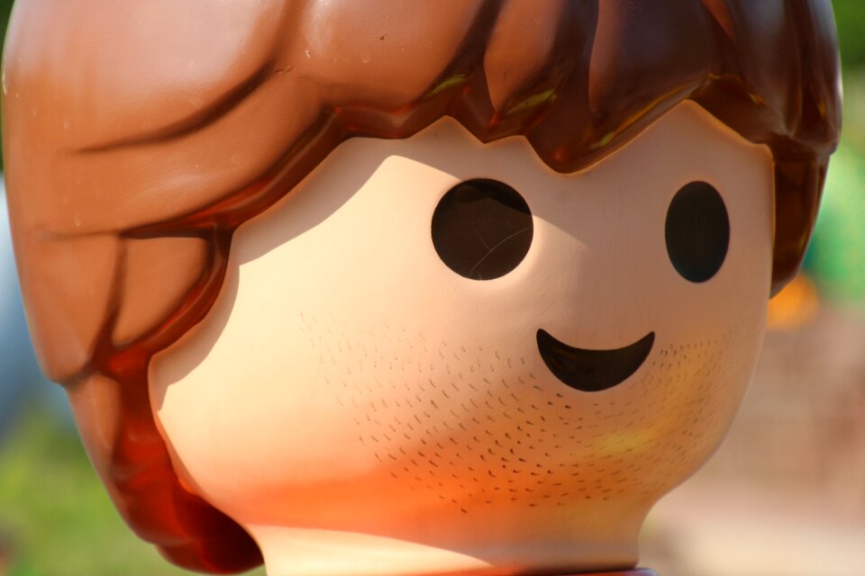 Child face brown hair