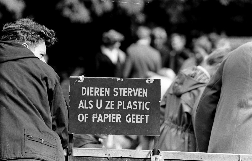 Artis, verbodsbord voor plastic en papier, Bestanddeelnr 914-1915