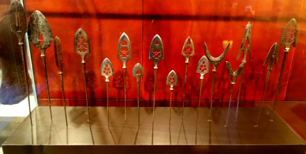 Arrowheads (yanone), Japan, Muromachi to Edo period, 1400s -1800s AD, iron, formerly the the Doctor Eduouard Mene collection - The Ann and Gabriel Barbier-Mueller Museum - DSC05566
