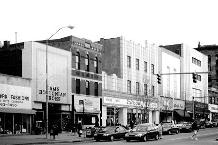 Art Deco row, Penn Avenue, East Liberty, 1999 - Smena 8m