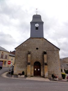 Arreux (Ardennes) église, façade