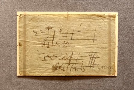 Ars longa, vita brevis, WoO 193, third setting, Beethoven, probably 1825, musical autograph - Morgan Library & Museum - New York City - DSC06679