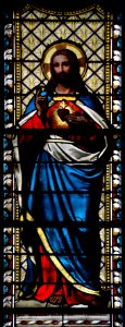 Ars-sur-Formans Basilique Vitrail 21102015 10 Sacré Coeur